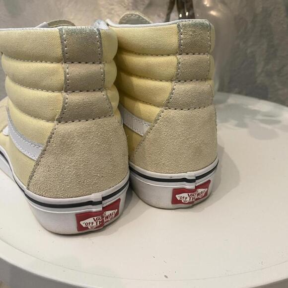 Vans Sk8-Hi Sneaker Butter Yellow Suede Excellent Women 6 - Picture 4 of 7